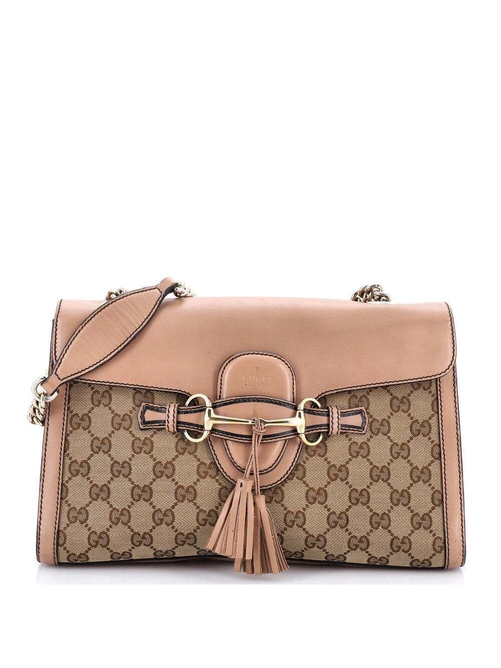 Gucci Emily Chain Flap Shoulder Bag Gg #270602G10B